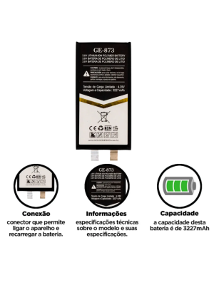 Bateria Gold Edition compativel Apple iPhone 13 Ge-873 Sem Flex