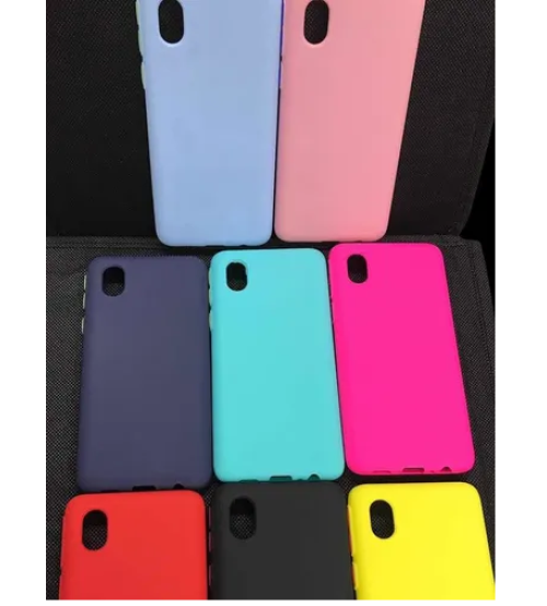 Capa colorida maleável para samsung galaxy a01 core