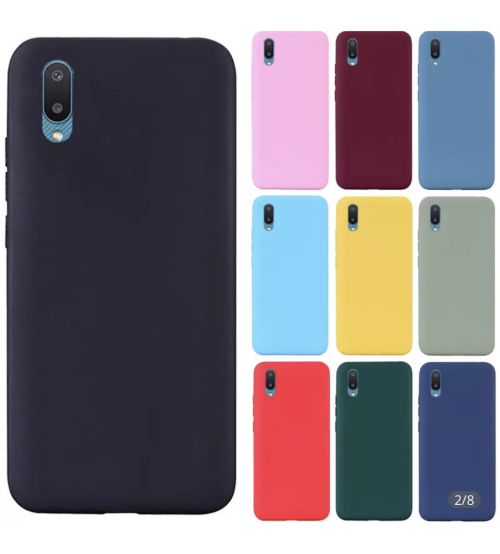 Capa colorida maleável para samsung galaxy a02