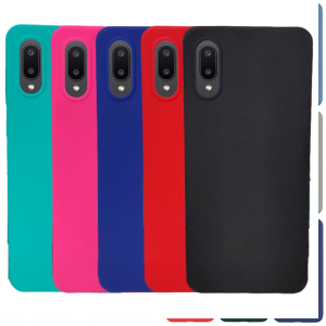 Capa colorida maleável para samsung galaxy a02