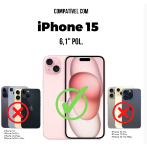 Capa case compatível iphone 15 