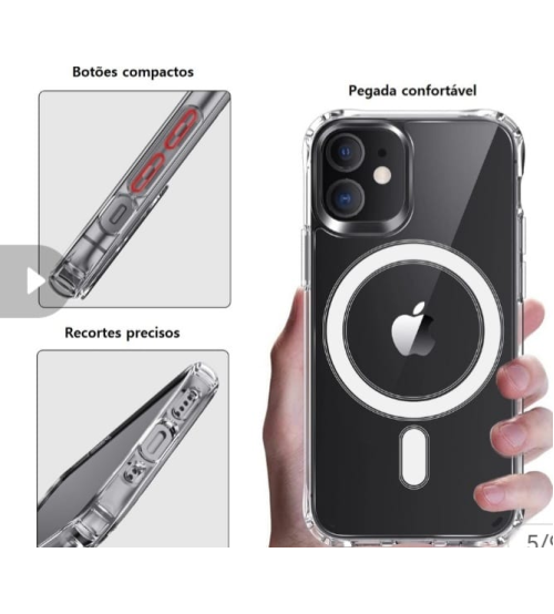 Capa transparente com MagSafe para iPhone