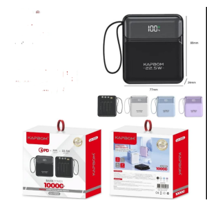 Carregador Portátil Power Bank 22.5W 10000mAh KAPBOM KA-9206