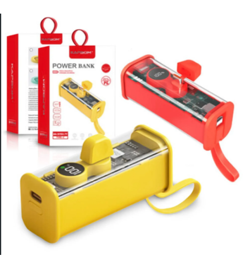 Carregador Portátil Universal Powerbank 5.000mAh KAPBOM - KA-9703 TY Carregador Portátil Universal Powerbank 5.000mAh KAPBOM - KA-9703 TY