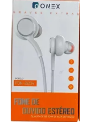 Fone de ouvido  com microfone onex fon-2204