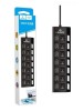 Adaptador Extensor Hub Usb 7 Portas Para Pc e Computador